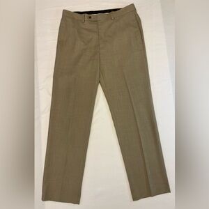 Lauren Ralph Mens Tan Light Brown Dress Pants 34x32 Rayon Polyester RN# 90736